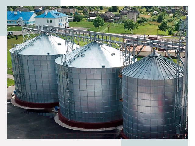 Металлические силосы в Ленинске-Кузнецком