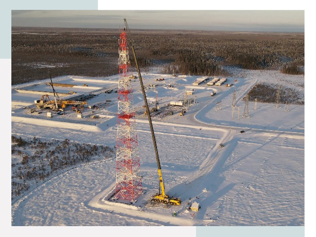 Мачты связи в Ленинске-Кузнецком