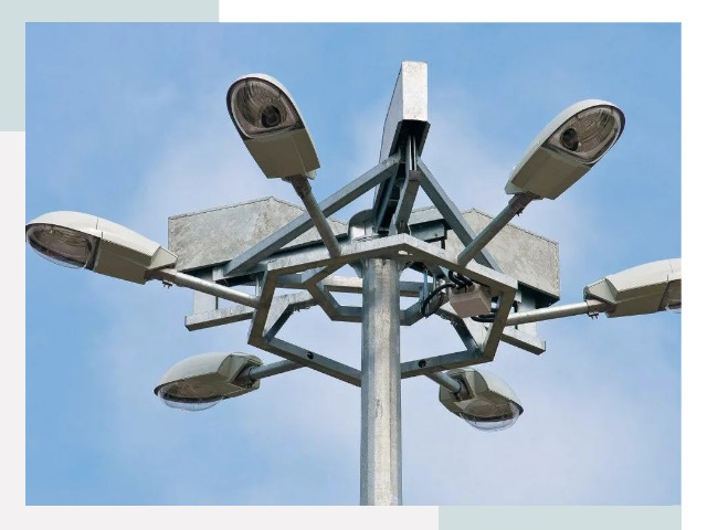 Монтаж осветительных мачт в Ленинске-Кузнецком