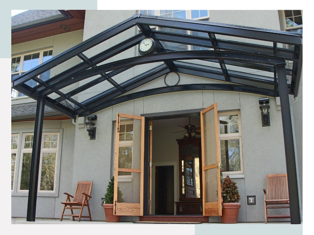 Козырьки металлические в Ленинске-Кузнецком