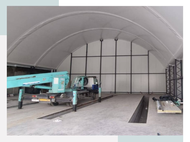 Внутреннее оснащение ангаров в Ленинске-Кузнецком