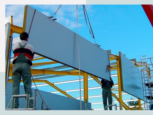 Монтаж сэндвич-панелей в Ленинске-Кузнецком от 613 руб.